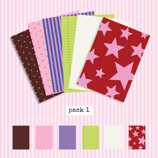 A5 craft paper packs