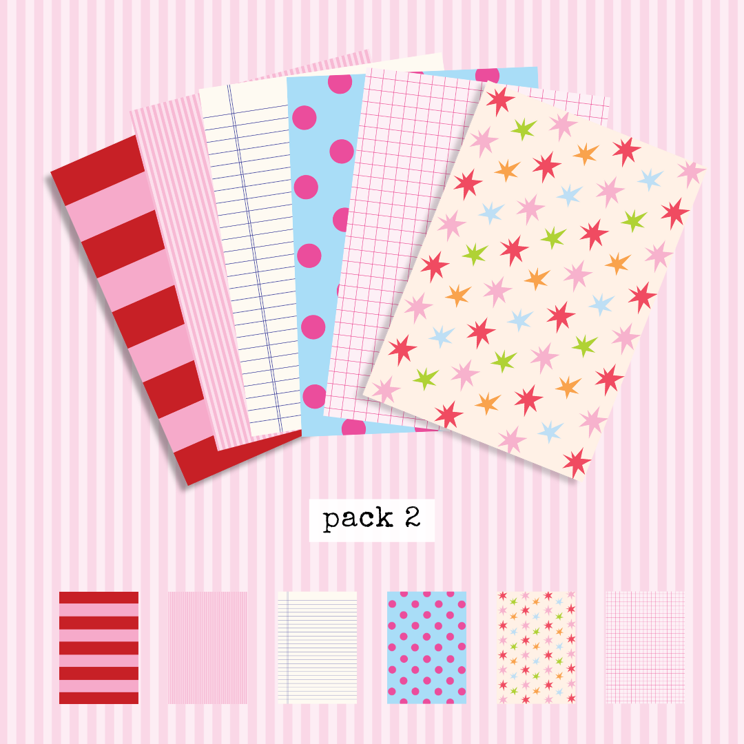 A5 craft paper packs