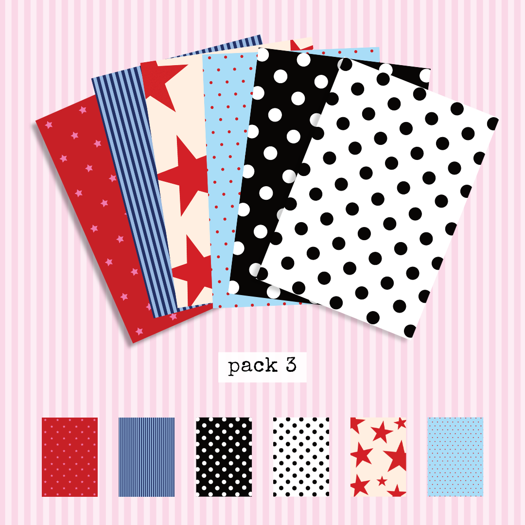 A5 craft paper packs