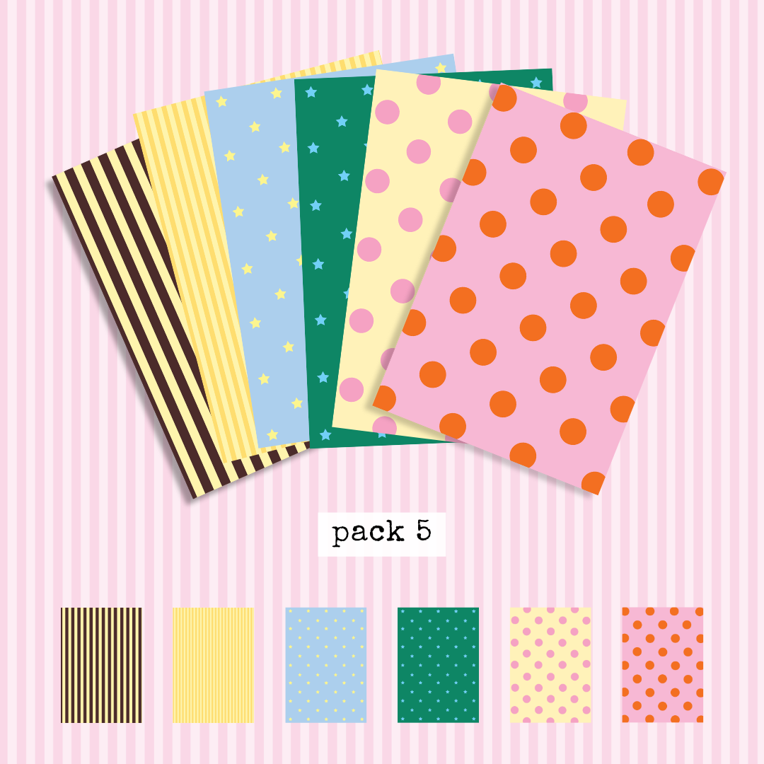 A5 craft paper packs