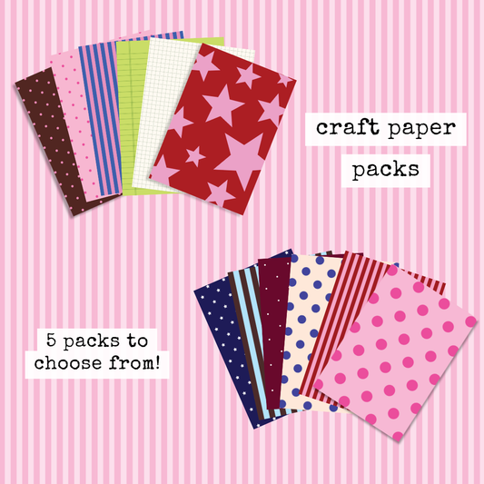 A5 craft paper packs