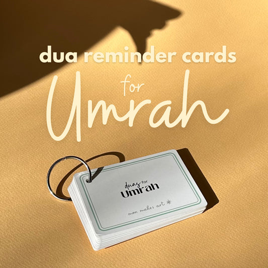 Umrah dua reminder cards (physical copy)