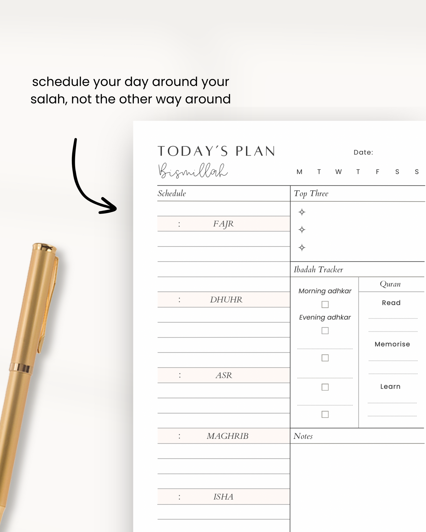 Prioritise Prayer Daily Planning Pad , A5