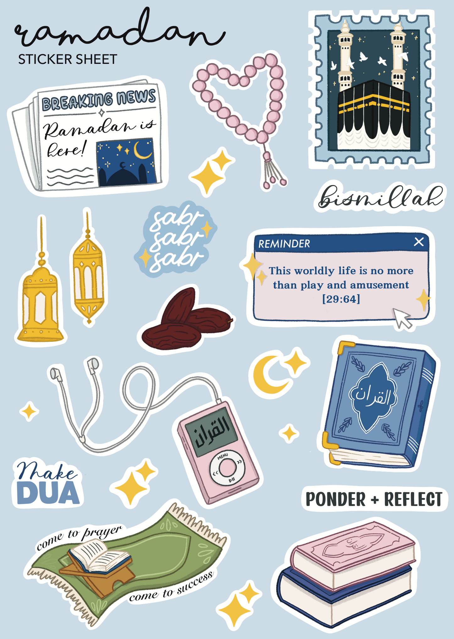 Ramadan Sticker Sheet