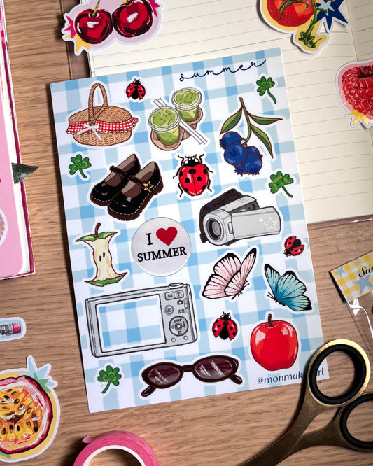 Summer Picnic Sticker Sheet
