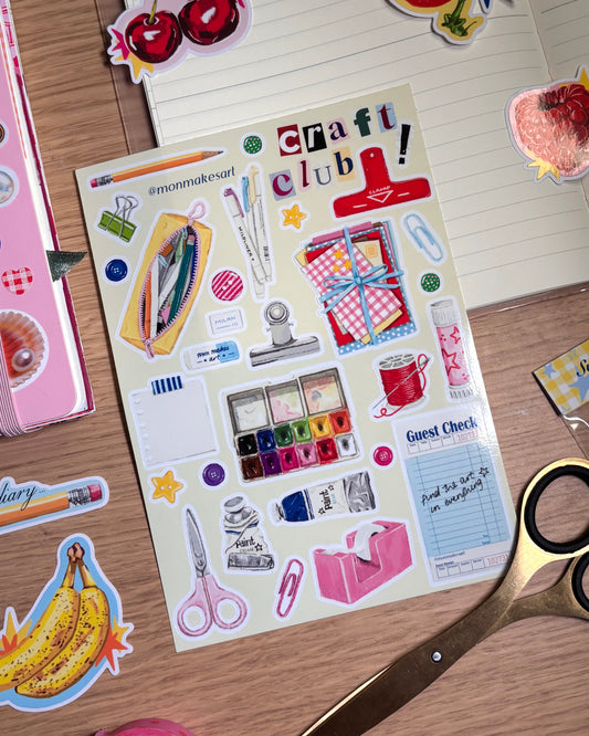Craft Club Sticker Sheet