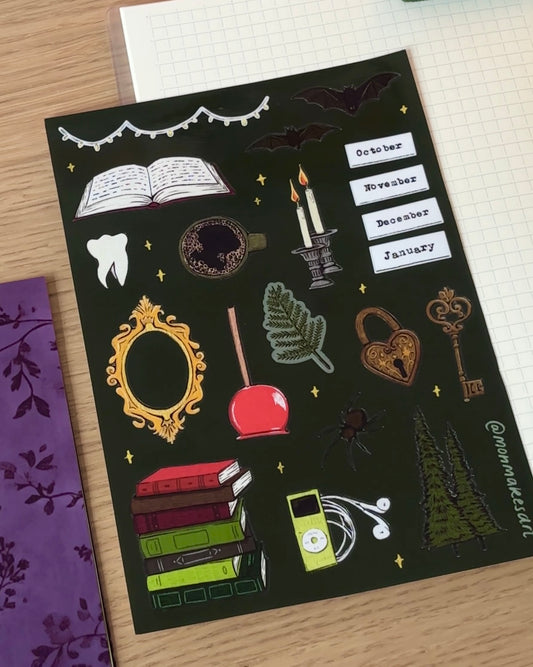 October sticker sheet