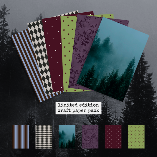 October sticker sheets + crafting paper bundle
