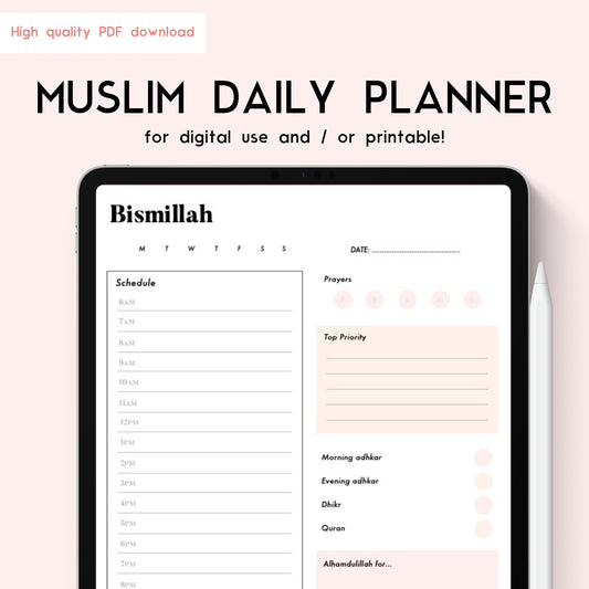 Bismillah Digital Daily Planner *undated (digital)