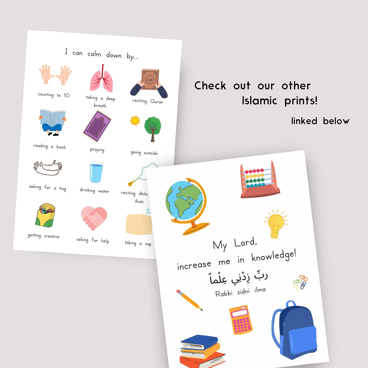 Morning and Night Dua Posters for kids (digital)